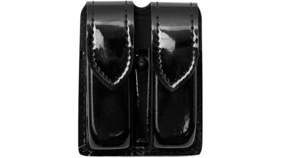 Safariland 77 Double Handgun Magazine Pouch - Hi Gloss Black, Ambidextrous 77-83-9