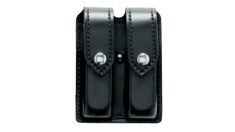 Safariland 77 Double Handgun Magazine Pouch - Hi Gloss Black, Ambidextrous 77-83-9