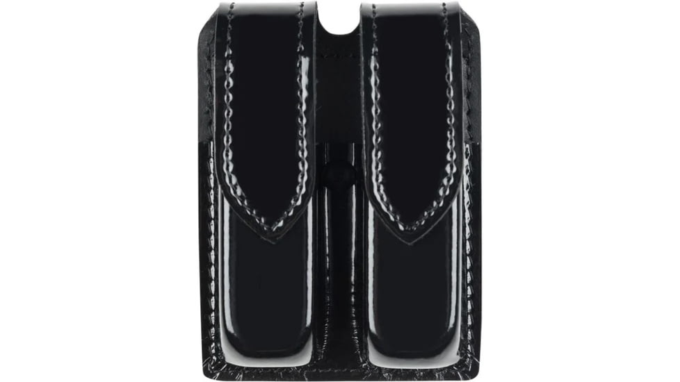 Safariland 77 Double Handgun Magazine Pouch - Hi Gloss Black, Ambidextrous 77-83-9HS