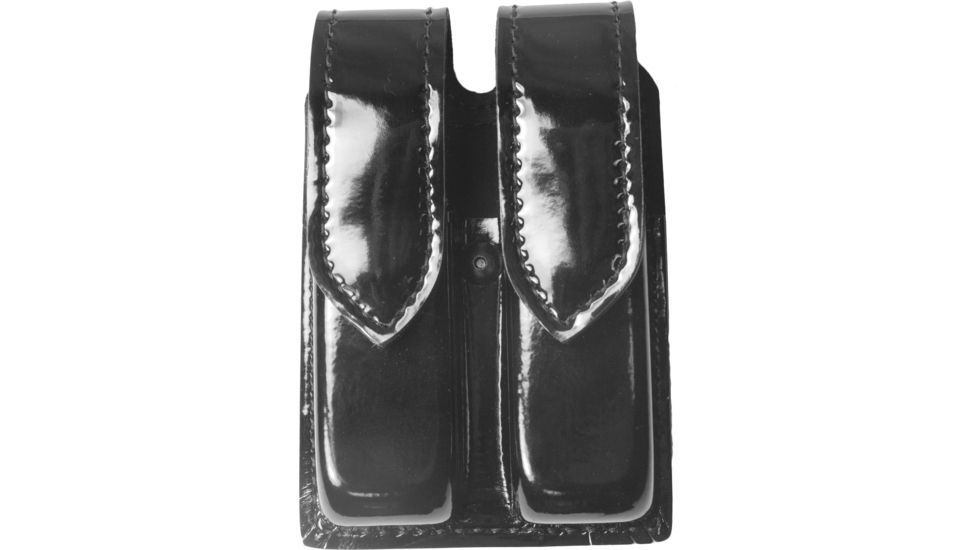 Safariland 77 Double Handgun Magazine Pouch - Hi Gloss Black, Ambidextrous 77-94-9HS