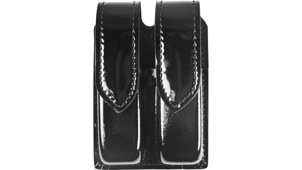 Safariland 77 Double Handgun Magazine Pouch - Hi Gloss Black, Ambidextrous 77-94-9HS