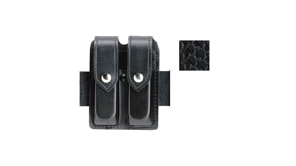 Safariland 77 Double Handgun Magazine Pouch - Basketweave 77-83-4PBL