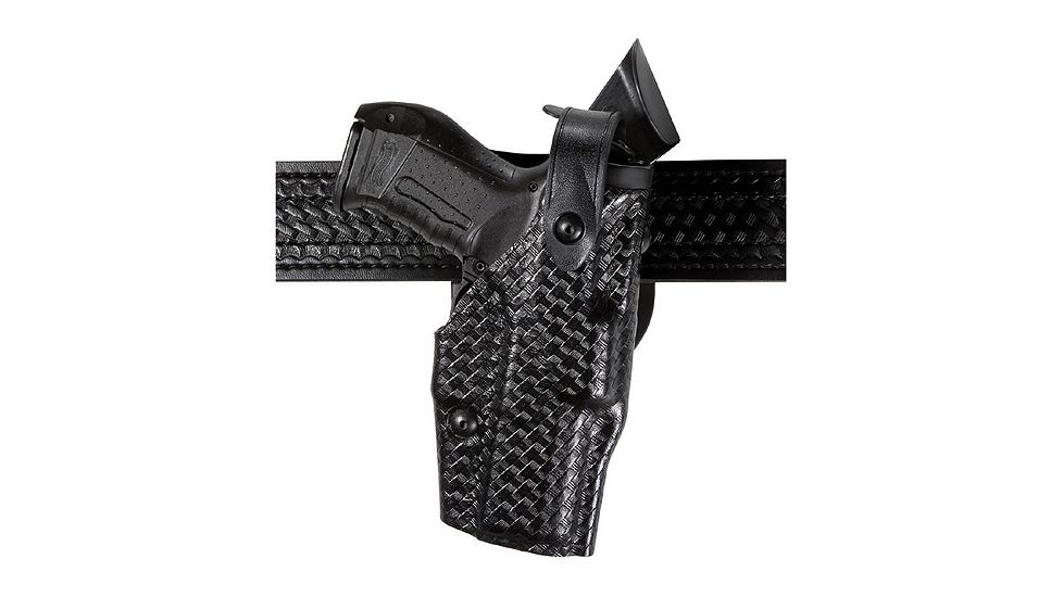 Safariland 6360 ALS/SLS Mid-Ride LVL III  Holster, SA XD 4in .45 ACP, Left, Hi Gloss, Black, 6360-148-92-NH