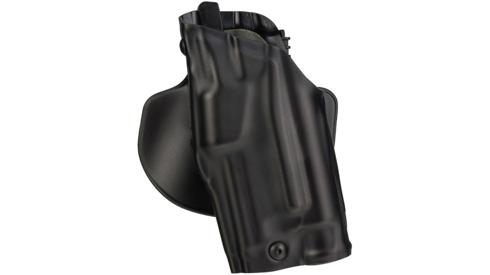 Safariland ALS Paddle Holster, Left Hand, STX Plain Black 1.75in. Belt w/QLS Molle Fork &amp; Receiver 6378-7742-412-175-MS19-MS22