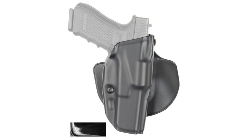 Safariland 6378 ALS Paddle &amp; Belt Slide Holster, Sig SauerP226 Rail, STX Black Hi-Gloss, Right Hand, with Rails, 6378-477-491