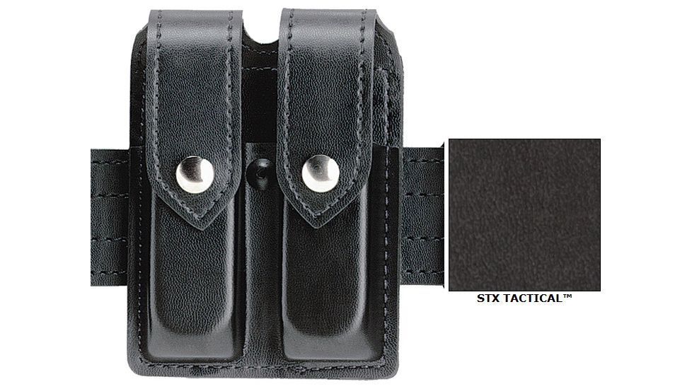 Safariland Double Mag Pouch w/Flap STX Black Colt 1911 78-53-13PBL