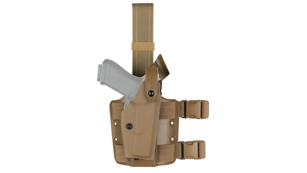 Safariland Model 6004 SLS Drop-Leg Holster, Glock 20/21 w/ITI M3 Light, Right Hand, STX Coyote Brown, 6004-3832-761