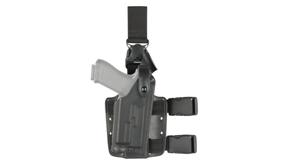 Safariland Model 6005 Sls Tactical Holster With Quick-release Leg Strap For Sig Sauer P320 9 W/ Light, Black, 6005-4502-121