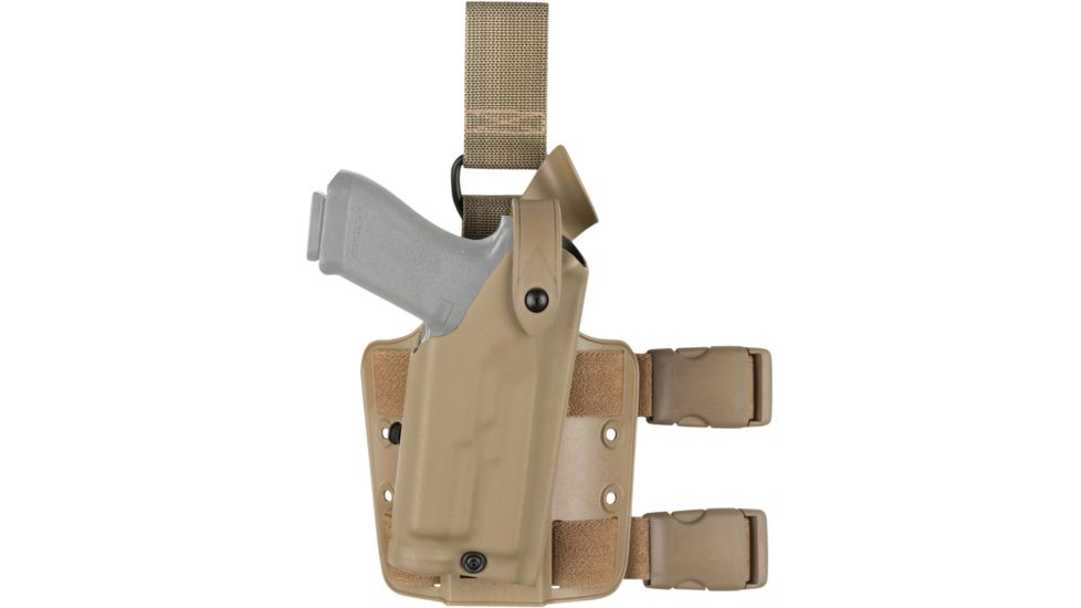 Safariland Model 6304 ALS/SLS Drop-Leg Holster, Glock 19/23/32 w/ITI M3 Light, Right Hand, STX Flat Dark Earth, 6304-2832-551-MS15