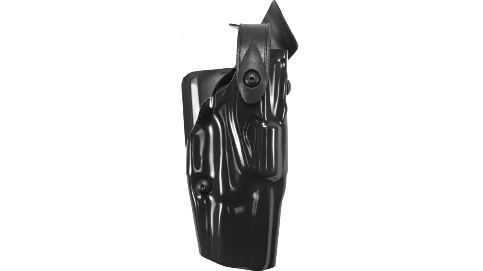 Safariland Model 6360 ALS/SLS Mid-Ride Level-III Duty Holster, Glock 37, Left Hand, STX Hi-Gloss Black, 6360-783-492