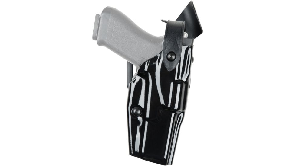 Safariland Model 6360 ALS/SLS Mid-Ride Level-III Duty Holster, Glock 20/21, Left Hand, Hi-Gloss Black, 6360-383-92