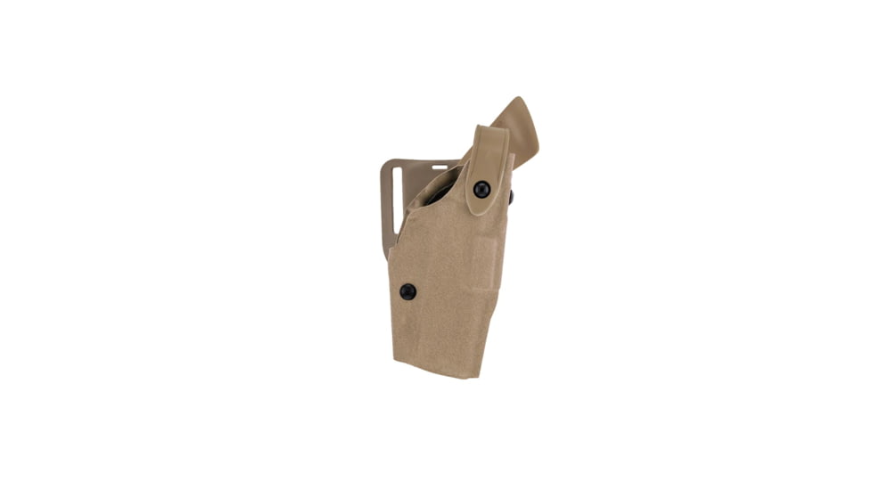 Safariland Model 6360 ALS/SLS OWB Duty Holster, Mid-Ride, Level III Retention, Glock 19 Gens 1-4 w/ Light, Right, Coyote, 1328446