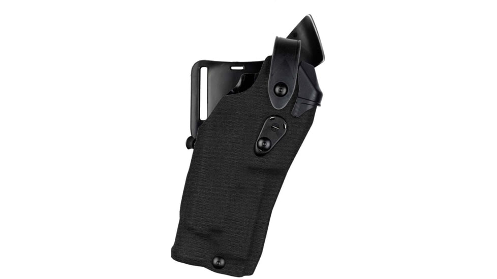 Safariland Model 6360RDS ALS/SLS Mid-Ride Level-III Duty Holster, Smith &amp; Wesson M&amp;P 9/40, SureFire X300U, Right, Cordura, Black, 6360RDS-2192-781