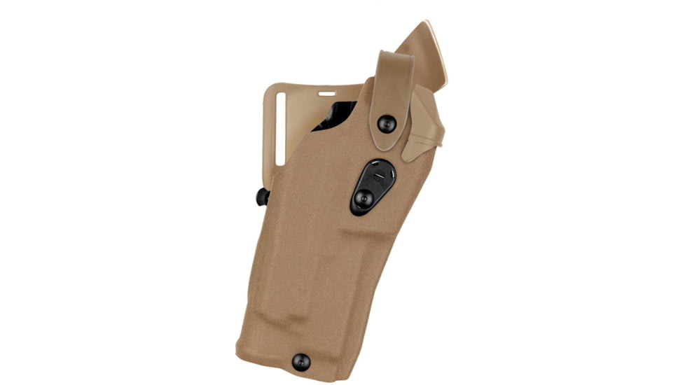 Safariland Model 6360RDS ALS/SLS Mid-Ride Level-III Duty Holster, Smith &amp; Wesson M&amp;P 9L/40L, SureFire X300U, Right, STX Tactical, Coyote Brown, 6360RDS-8192-761