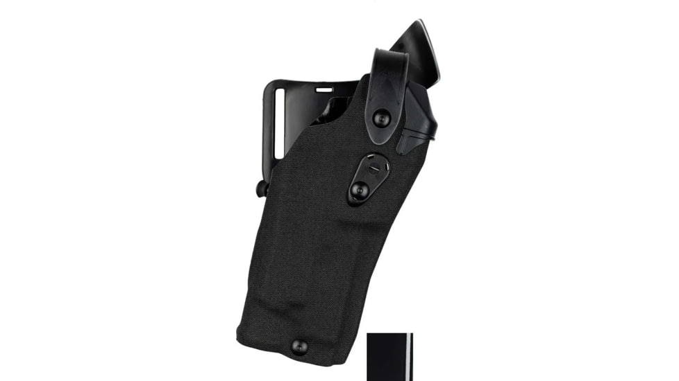 Safariland Model 6360RDS ALS/SLS Mid-Ride Level-III Duty Holster, Glock 17/22, Insight Technology M3, Right, STX Hi Gloss, Black, 6360RDS-832-491
