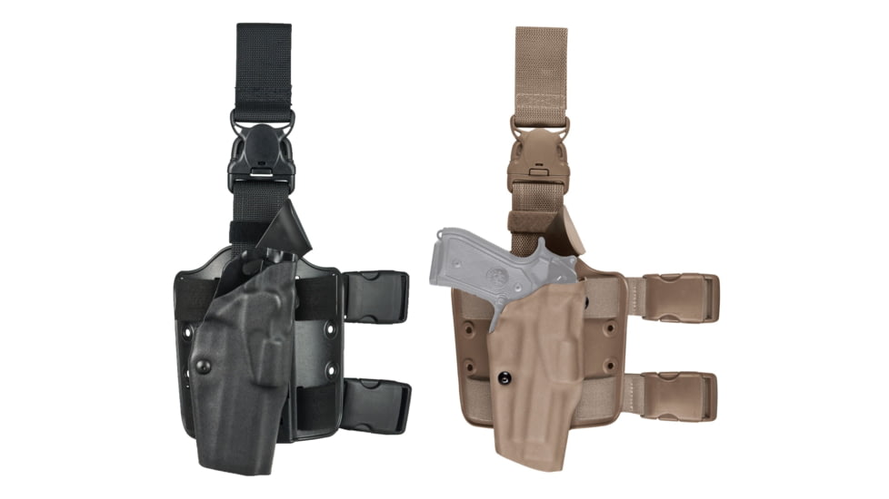 Safariland Model 6385 ALS OMV Tactical Holster With Quick Release Strap, Right Hand, Black, Flat Dark Earth, Foliage Green, OD Green