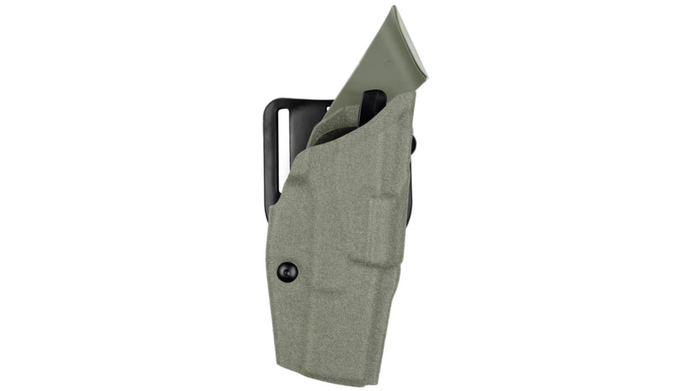 USED Safariland 6390 ALS Mid Ride Level-I Retention Duty Holster, OD Green, 6390-8301-561, EDEMO1, Condition Parts Only/Salvage, Defective