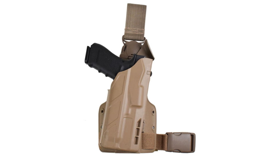 Safariland Model 7355-SP10 7TS ALS Tactical w/Quick Release Holster, Right Hand, STX Plain, Black, 7355-28325-411-SP10