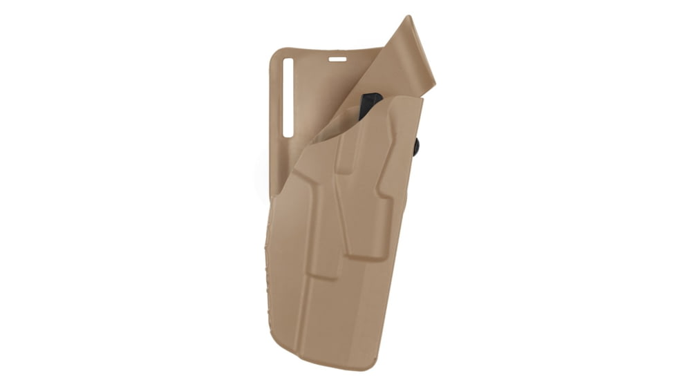 Safariland 7TS ALS Low Ride Duty Holster, Right Hand, STX Plain, FDE Brown, 7395-825-551