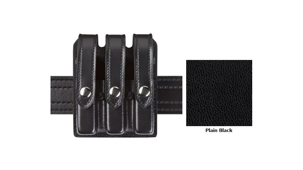 Safariland Model 777 Slim Triple Mag Pouch w/Flap B/W Black Colt 1911 777-53-4
