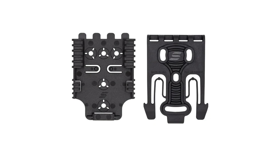 Safariland Quick Locking System Kit, QLS 19 Locking Fork, QLS 22 Receiver Plate, Coyote Brown, 1337303