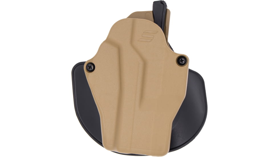Safariland Solis Glock 43X OWB Paddle Holster, No Light, Right, Plain, Concealment, Flat Dark Earth, SOLIS-1-895-A-0-C3-551
