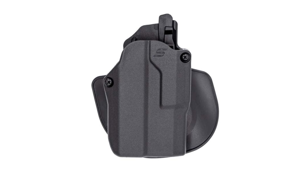 Safariland Solis ALS Concealment Nylon OWB Belt Holster, Glock 43X/48MOS w/Compact Light, Paddle, Left, Black, 1334113
