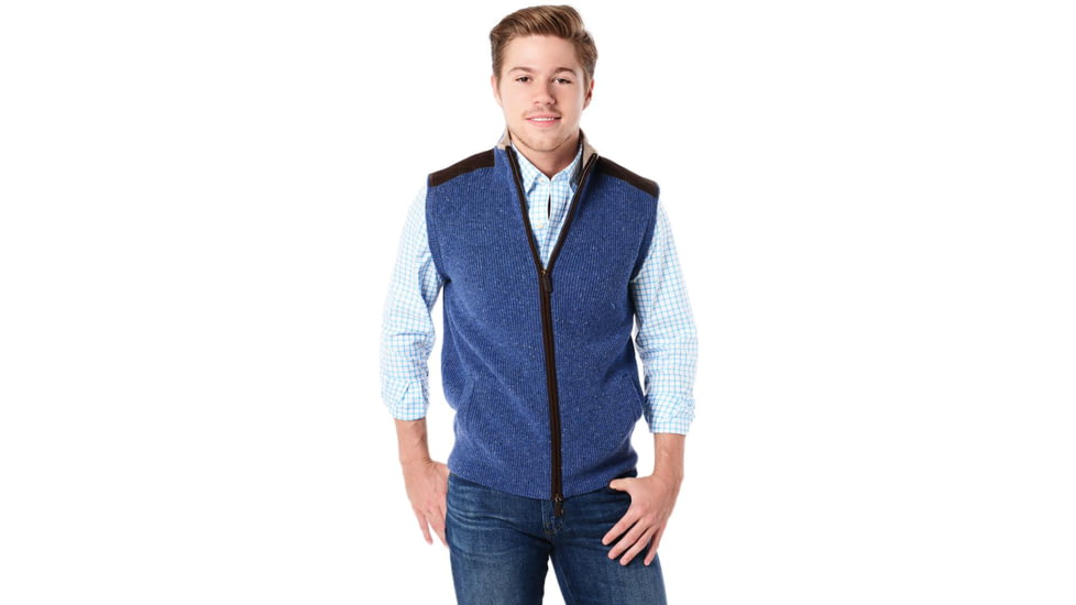 Saint Bernard Full Zip Mock Vest - Mens, vest-style-s1632
