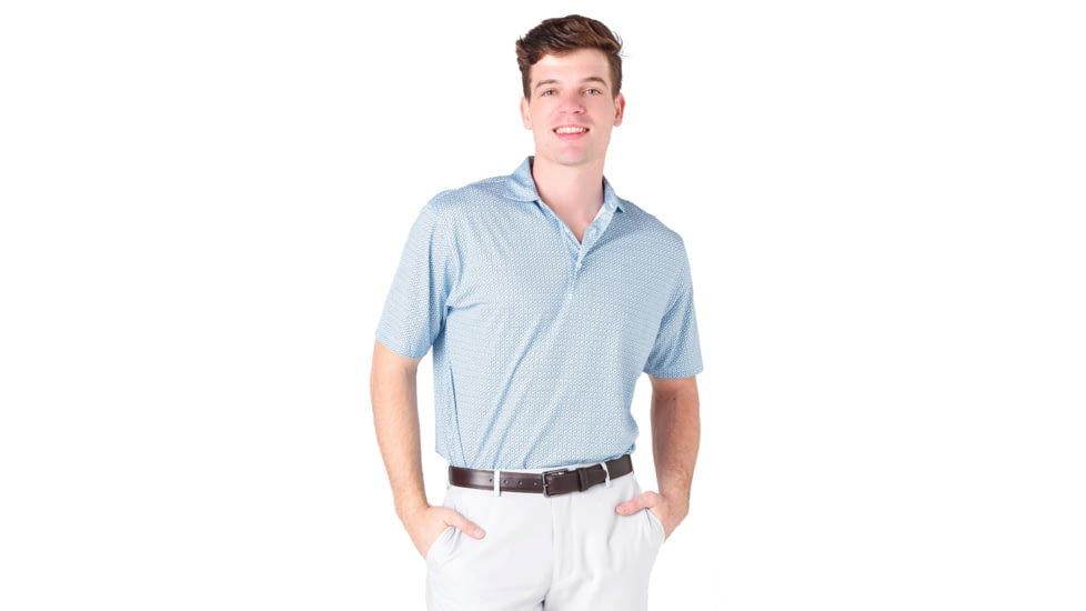 Saint Bernard Leon Paisley Performance Pique Polo - Mens, ms-le-prf-piqupolo