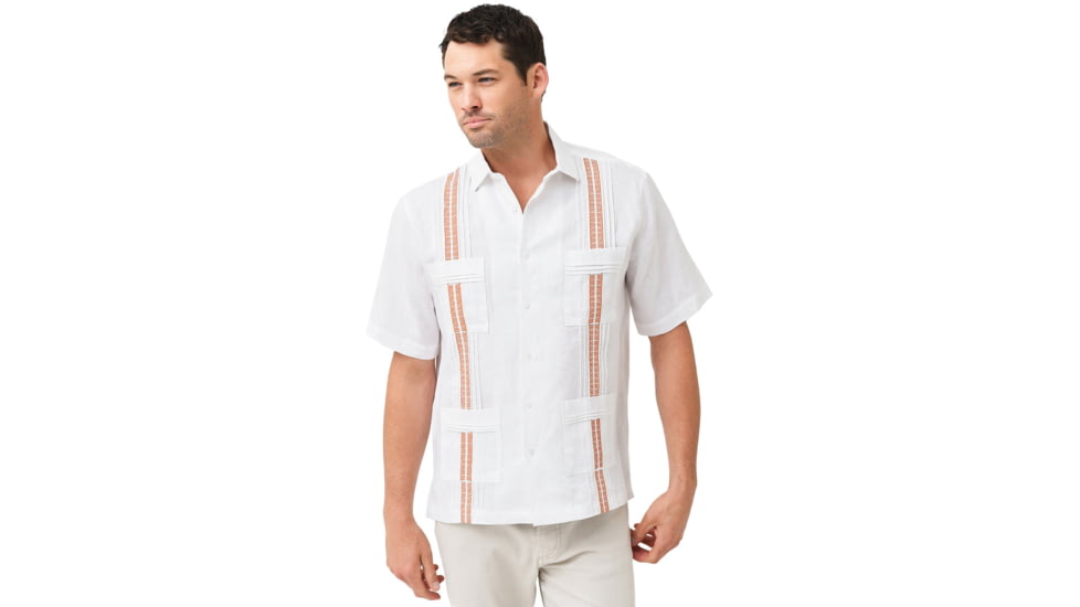 Saint Bernard S1103GK Greek Key Long Sleeve Guayabera Shirt - Mens, ms-g-short-sl-gu-shirt