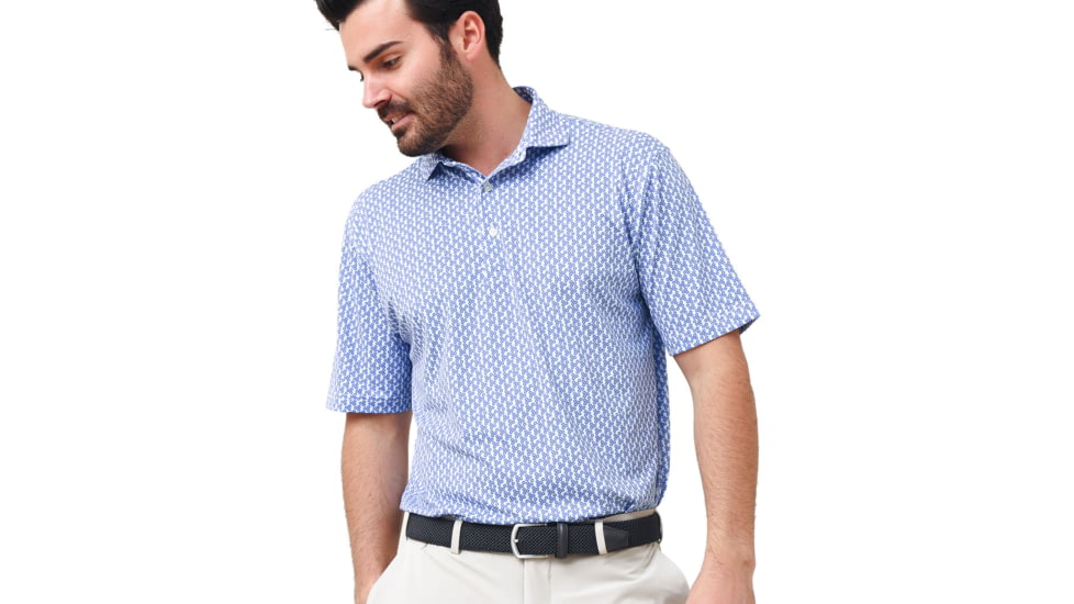 Saint Bernard Victor Floral Performance Polo - Mens, ms-victor-fll-prf-polo