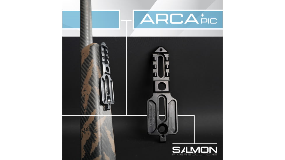 Salmon River Solutions SRS Arca + Picatinny Rail, Black, 1111