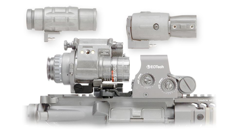 Samson Quick Flip PVS-14 Mount - shown with compatible EOTech scopes (not included)