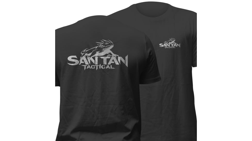 San Tan Tactical STT T-Shirt, Black/Grey, Extra Large, STT-TS1BLKXL