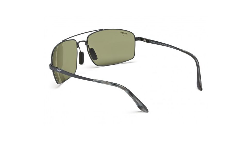 Maui Jim Sandalwood Sunglasses w/ Gunmetal Black Frame and Maui HT Lenses - HT217-02, Back View