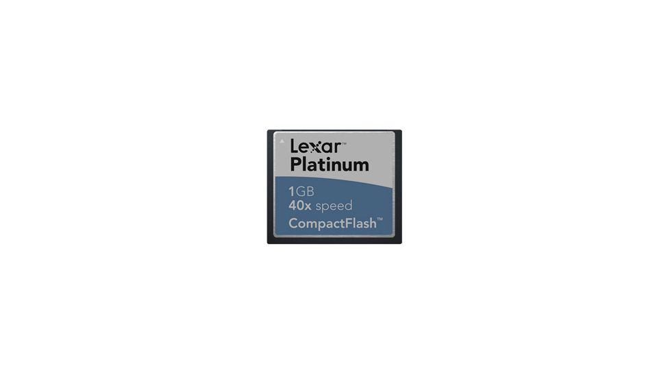 Lexar 1GB 40x CompactFlash Card with Write Acceleration (WA) Technology - CF1GB40278