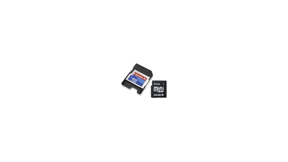 SanDisk 512MB miniSD Card With Adapter - SDSDM512A10M