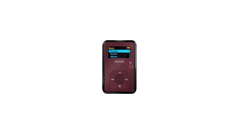 SanDisk MP3 Player, 4GB, Sansa Clip+, Red