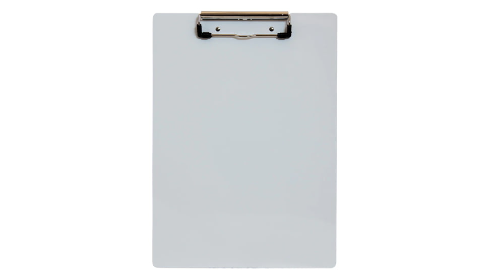 Saunders Letter Size Aluminum Clipboard, White, 21526