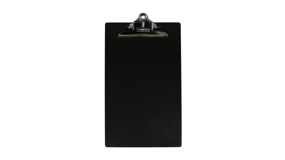 Saunders Legal Size Aluminum Clipboard w/Clip, Black, Chrome Clip, 23519