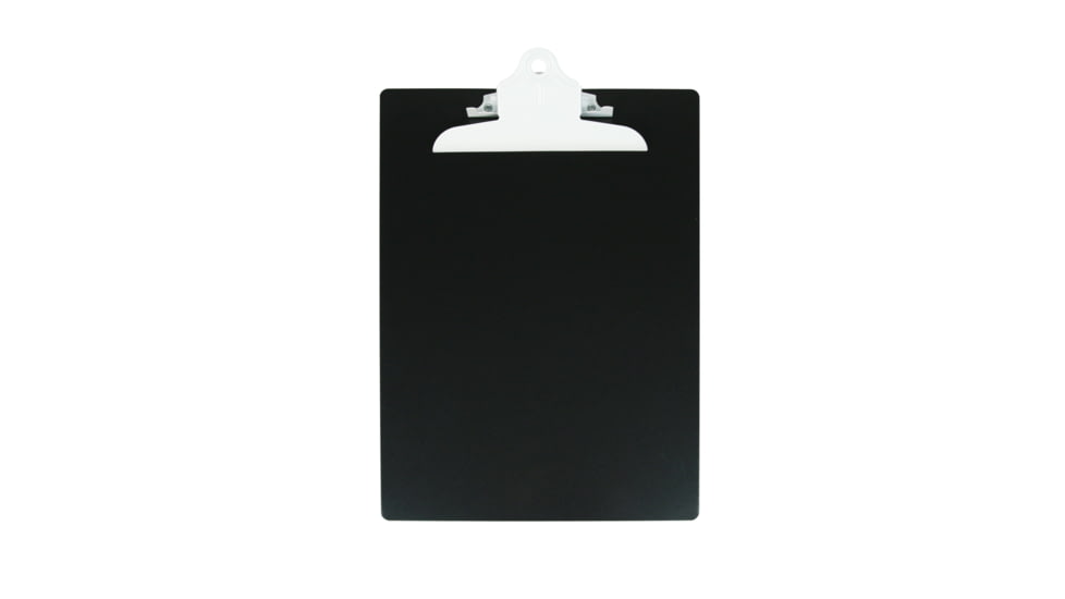 Saunders Letter Size Aluminum Clipboard w/ Clip, Black, White Clip, 24517