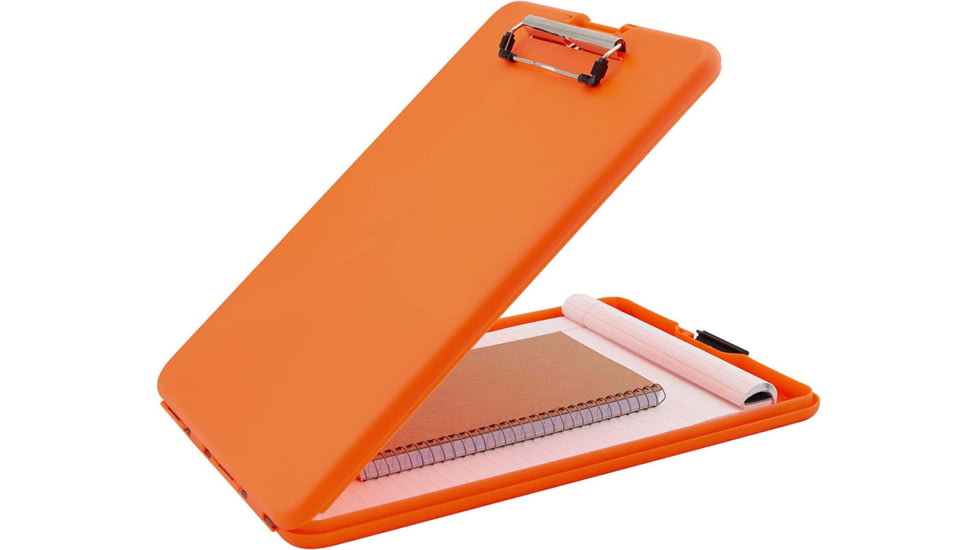 Saunders Slimmate A4 Storage Clipboard, Hi-Vis Orange, 00579