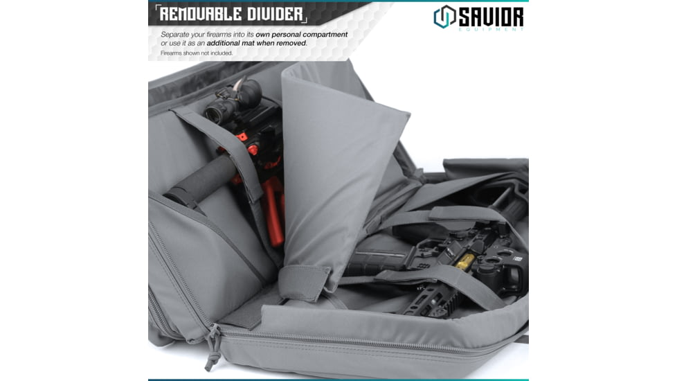 Savior Equipment American Classic Shorty Double Rifle Case, 24in, Gray, RB-2412DG-V1-GS