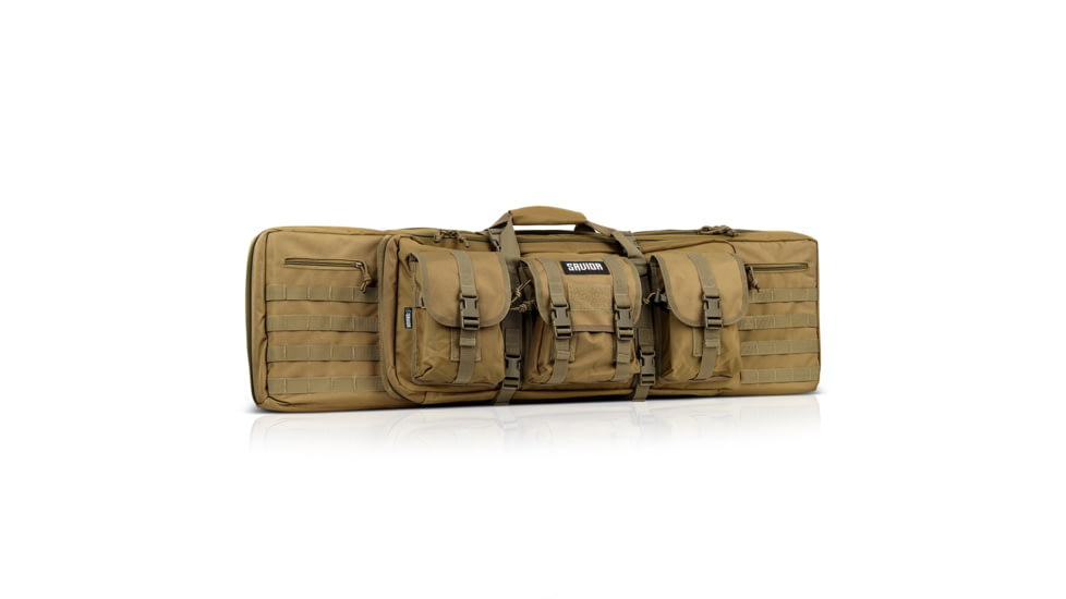Savior Equipment American Classic Double Rifle Case, Dark FDE, 41in L x 12in H, RB-4212DG-V1-TN