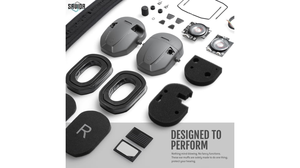 Savior Equipment Apollo Electronic Sound Suppressor, Gray, Collapsed: 5.5 x 5.5 x 4, EM-APOLLO-GS