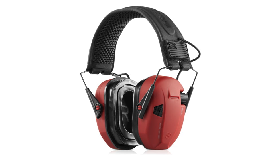 Savior Equipment Apollo Electronic Sound Suppressor, Red, Collapsed: 5.5 x 5.5 x 4, EM-APOLLO-RD