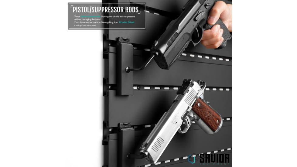 Savior Equipment Adjustable Rod for Pistol/Suppressor, 2-Pack
