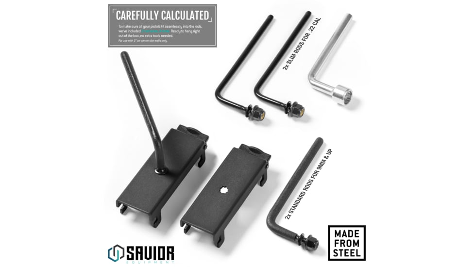Savior Equipment Adjustable Rod for Pistol/Suppressor, 2-Pack