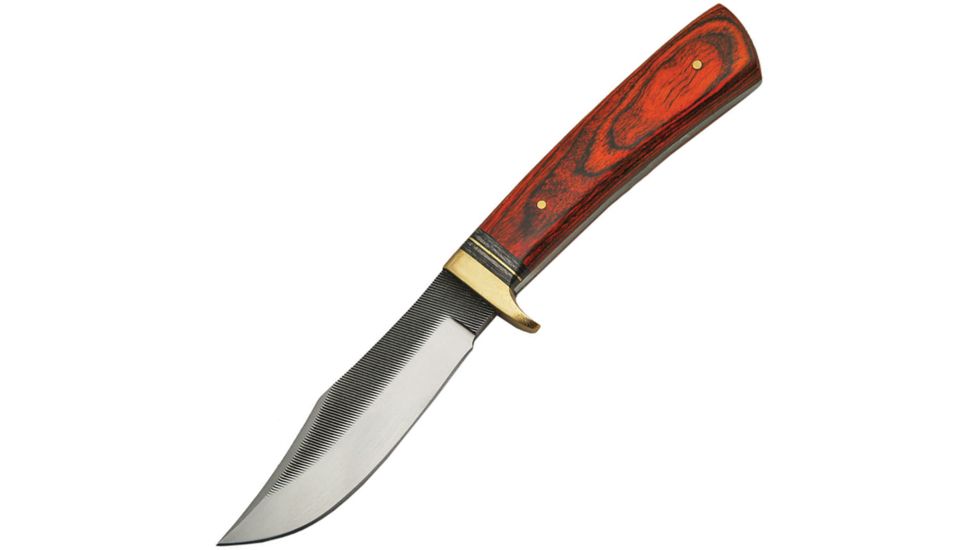 Sawmill Filework Skinner Fixed Blade Knife, 4.25in, Standard Edge, Pakkawood Handle SM0023