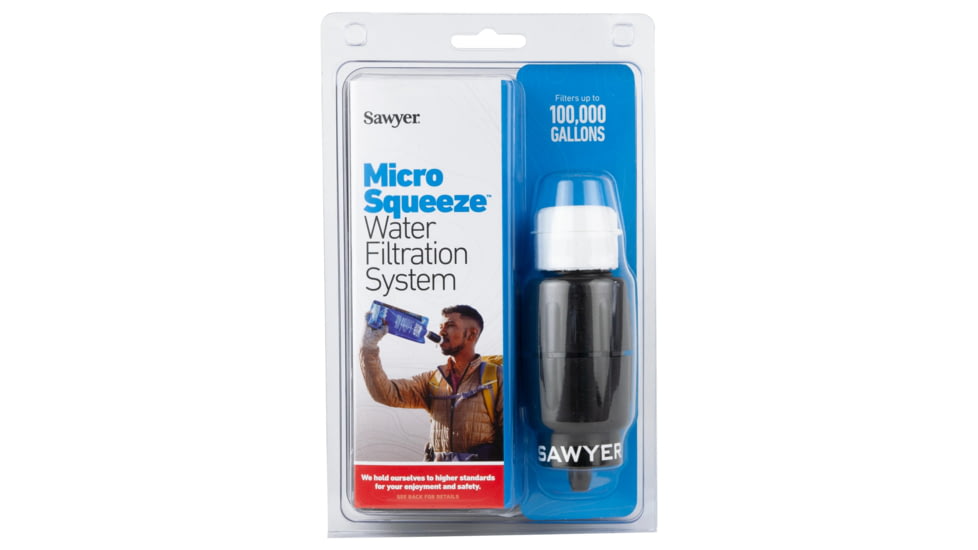 Sawyer Micro Squeeze Water Filtration System 32 oz Pouch/Cleaning Coupling 107BDAD1